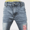 Stretchable Plain Pant In Jeans Stuff Light Blue Color For Boy/Baby - Image 2
