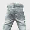 Stretchable Plain Pant In Jeans Stuff Light Blue Color For Boy/Baby - Image 4
