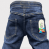 Stretchable Plain Pant In Jeans Stuff Blue Color For Boy/Baby - Image 4