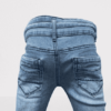 Stretchable Plain Pant In Jeans Stuff Light Blue Color For Boy/Baby - Image 4