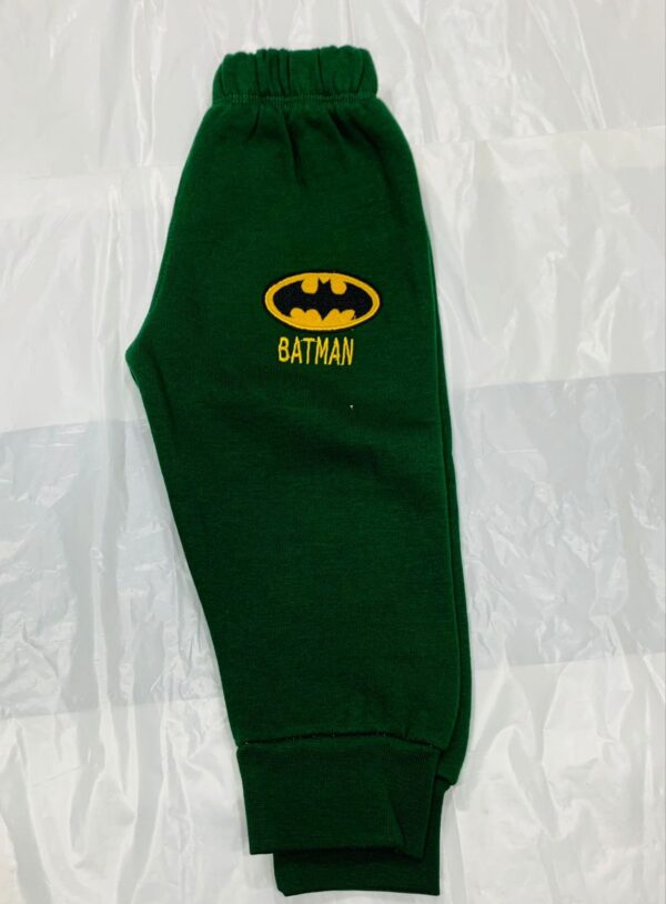 Botal Green cotton fleece batman tracksuit kids - Image 3