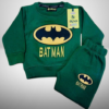 Botal Green cotton fleece batman tracksuit kids