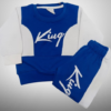 Blue Cotton fleece king tracksuit kids