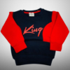 Red Cotton fleece king tracksuit kids - Image 2